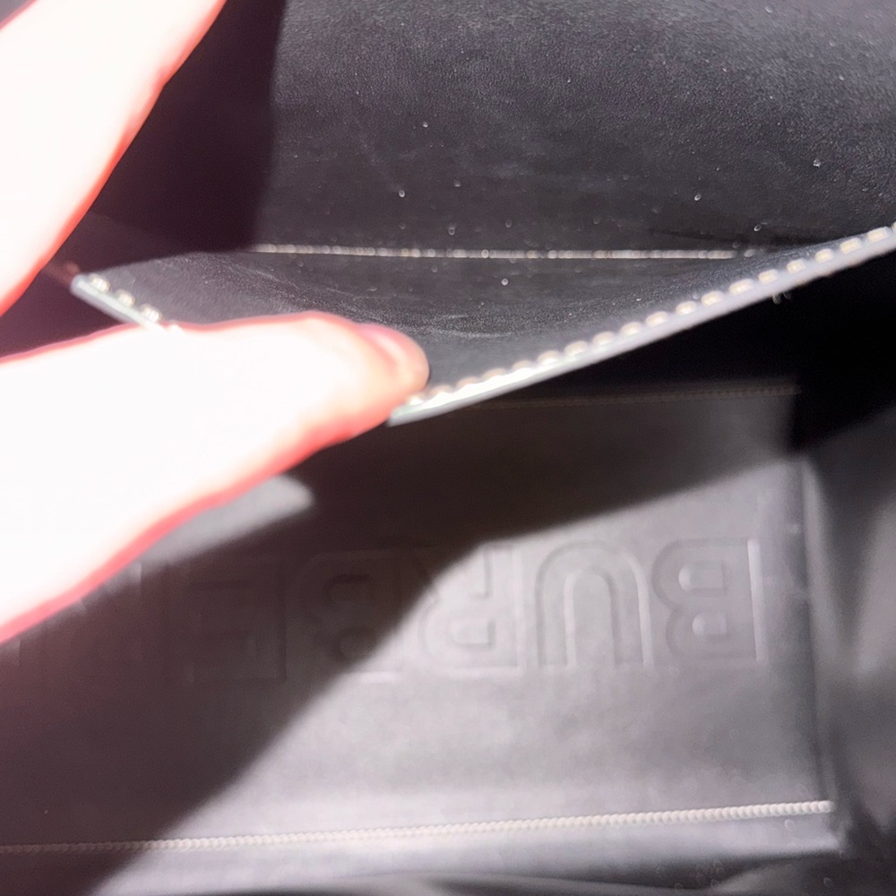 Burberry Brown Check Leather-Trim Tote - Picture 16 of 16
